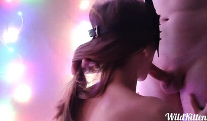 Красивый любительский минет от девушки в маске - русское порно