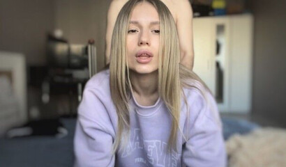 Cutie Shows Her Body And Helps Her Boyfriend Cum After Passionate Sex.