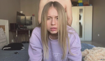 Cutie Shows Her Body And Helps Her Boyfriend Cum After Passionate Sex.