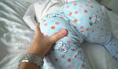 Step sister dreams of step brother's cock and has an orgasm as he cums inside