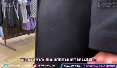Risky Blowjob in Fitting Room for Big Mac - Public Agent PickUp & Fuck Student in Mall / Kiss Cat
