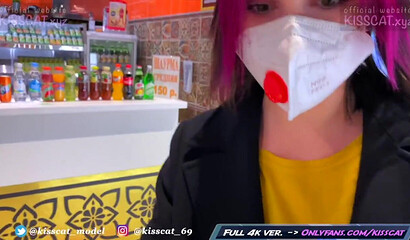 Risky Blowjob in Fitting Room for Big Mac - Public Agent PickUp & Fuck Student in Mall / Kiss Cat