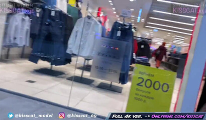 Risky Blowjob in Fitting Room for Big Mac - Public Agent PickUp & Fuck Student in Mall / Kiss Cat